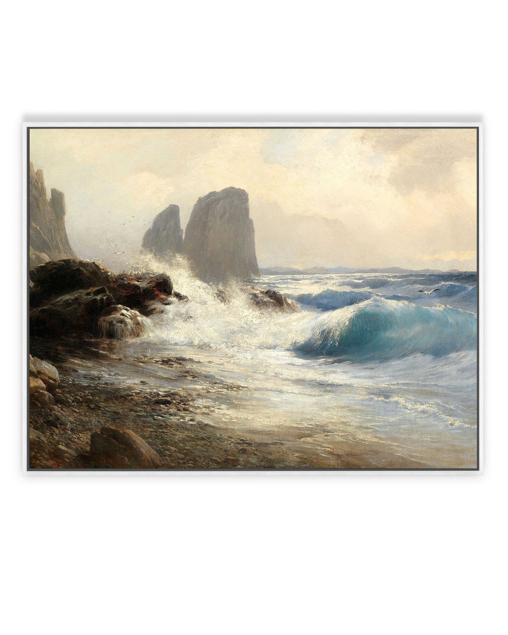 Die Faraglioni-Felsen vor der Küste von Capri (1874)