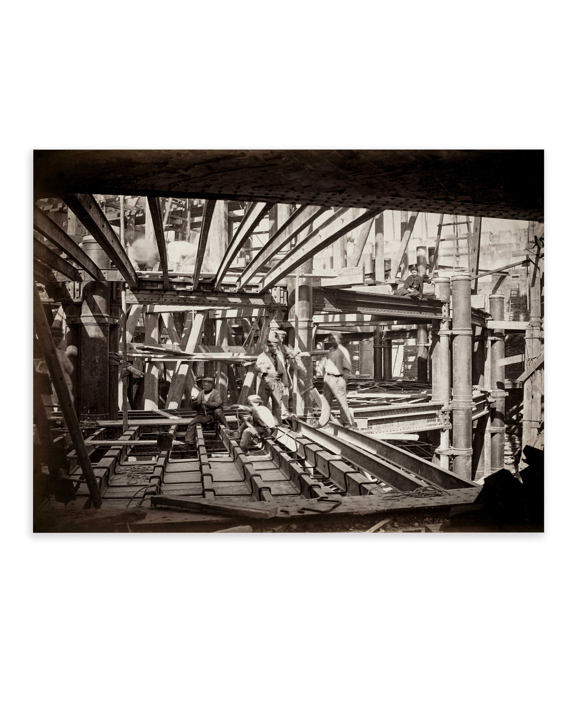 Workers on Girders of Auditorium, Paris Opera (1867)
