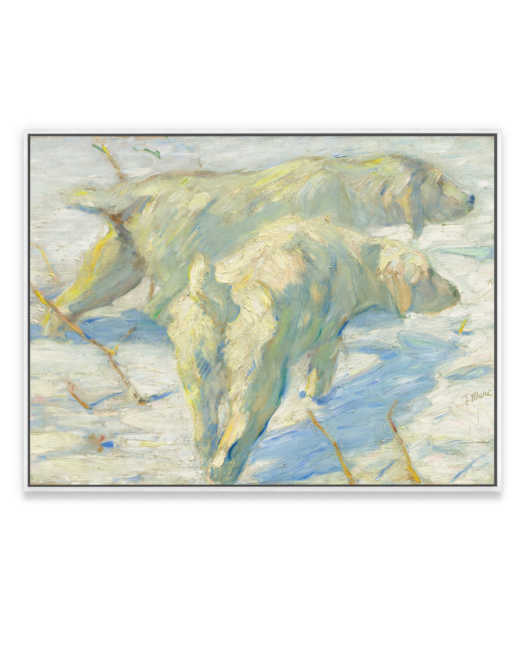 Siberian Dogs In The Snow (1909)
