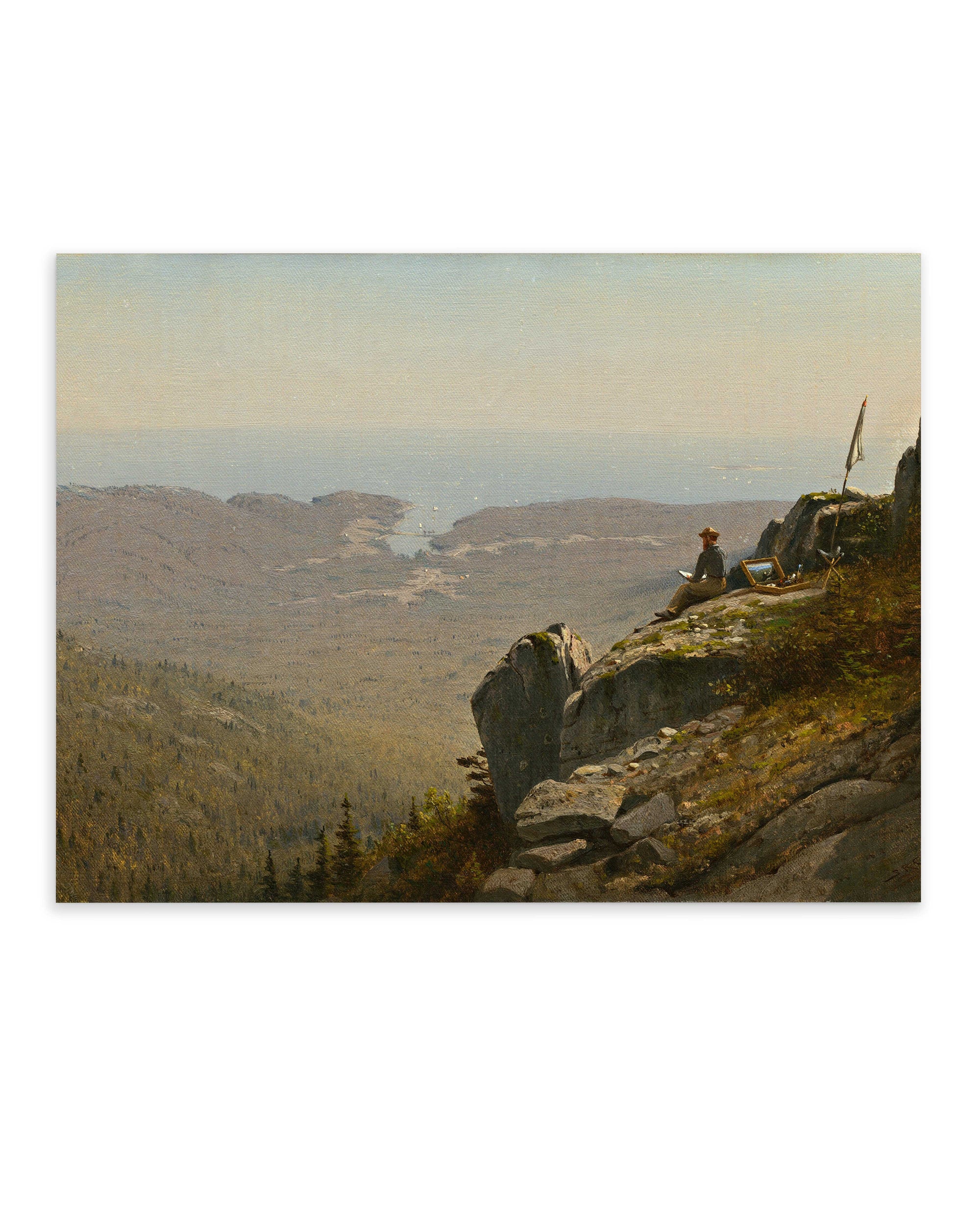 The Artist Sketching at Mount Desert, Maine (1864)