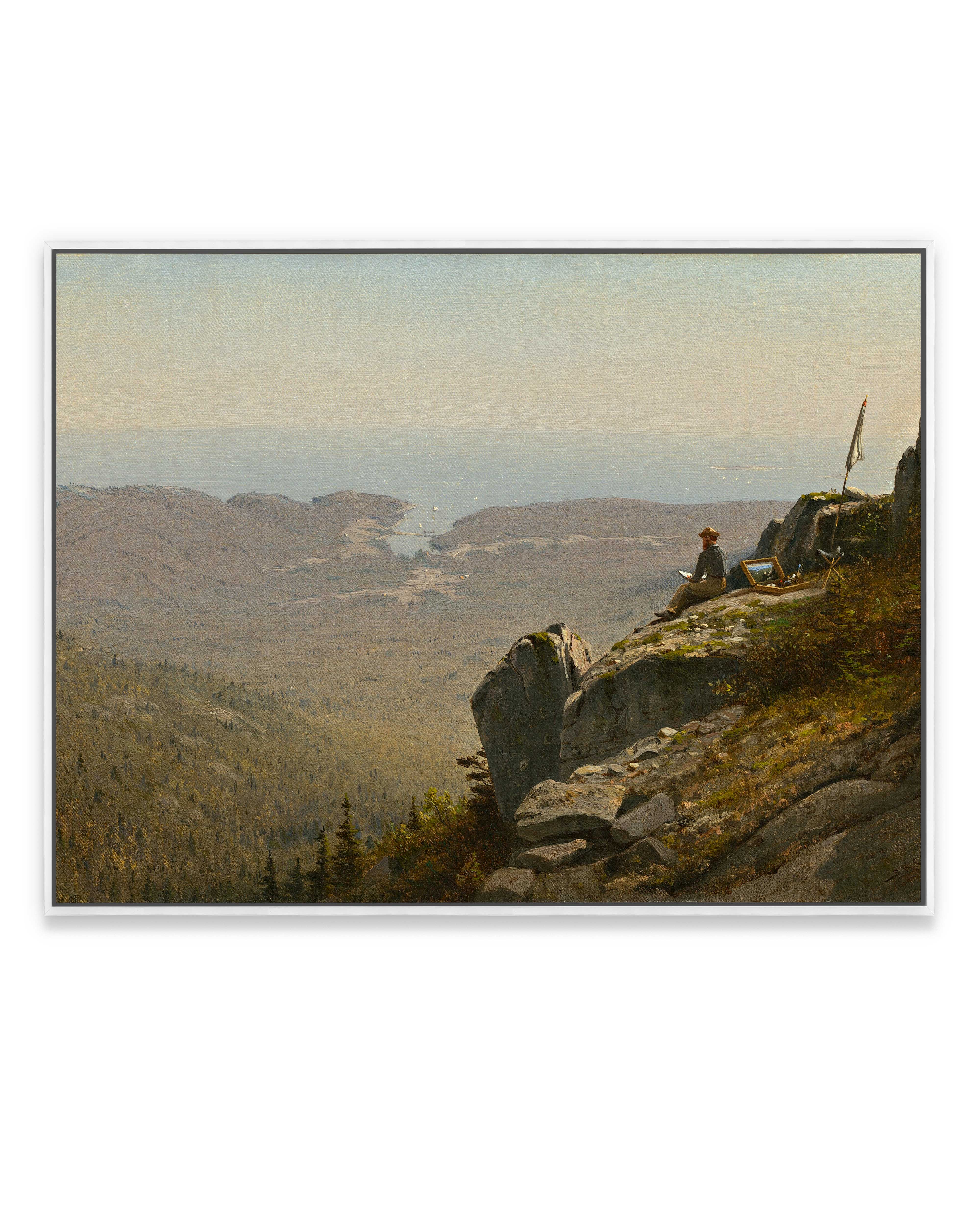 The Artist Sketching at Mount Desert, Maine (1864)