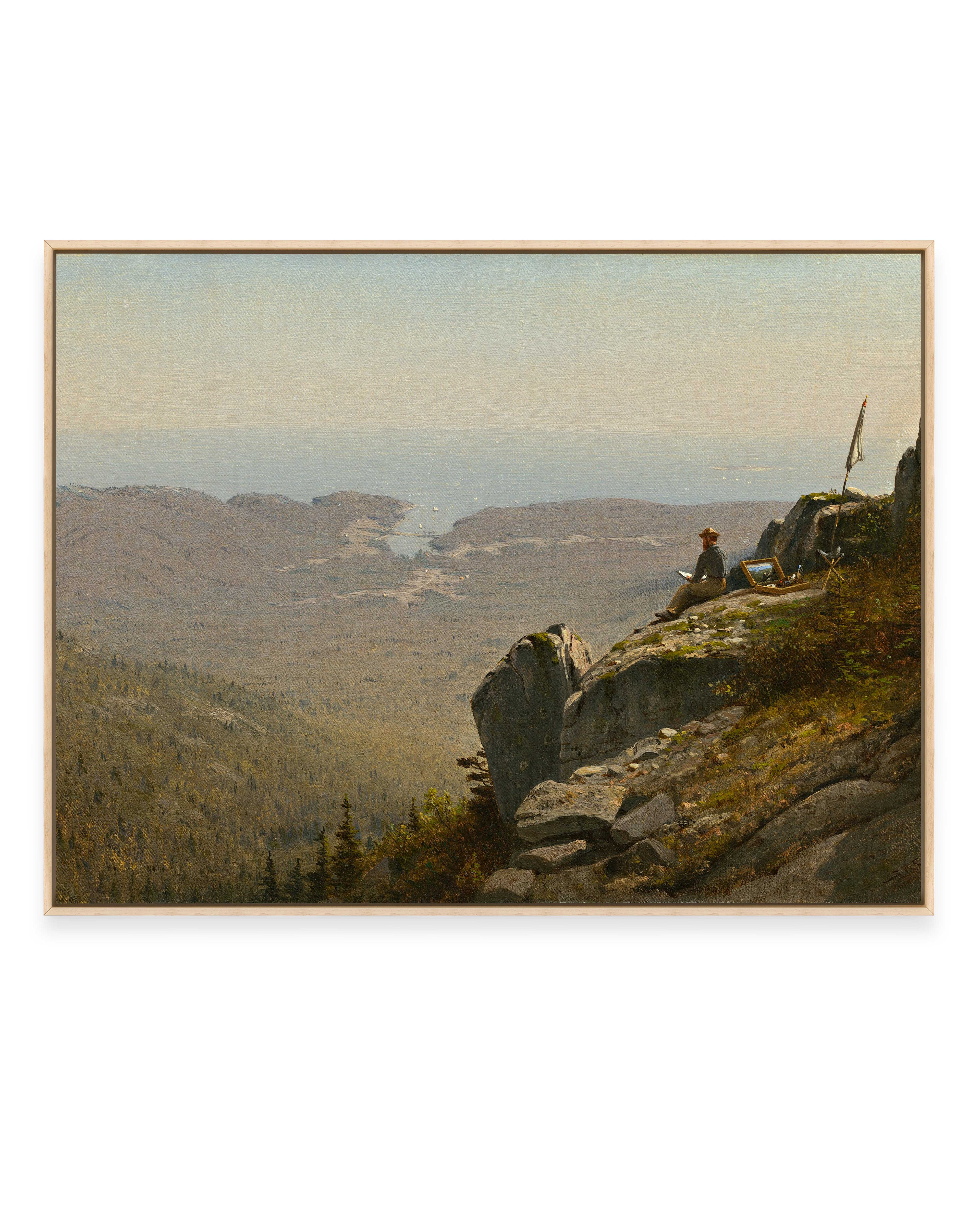 The Artist Sketching at Mount Desert, Maine (1864)