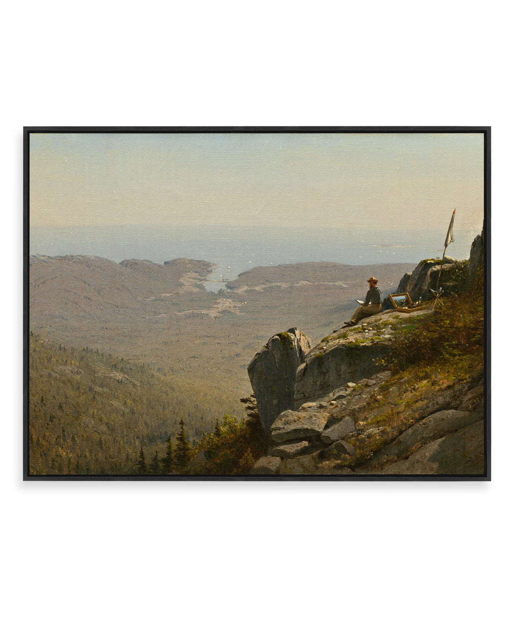 The Artist Sketching at Mount Desert, Maine (1864)