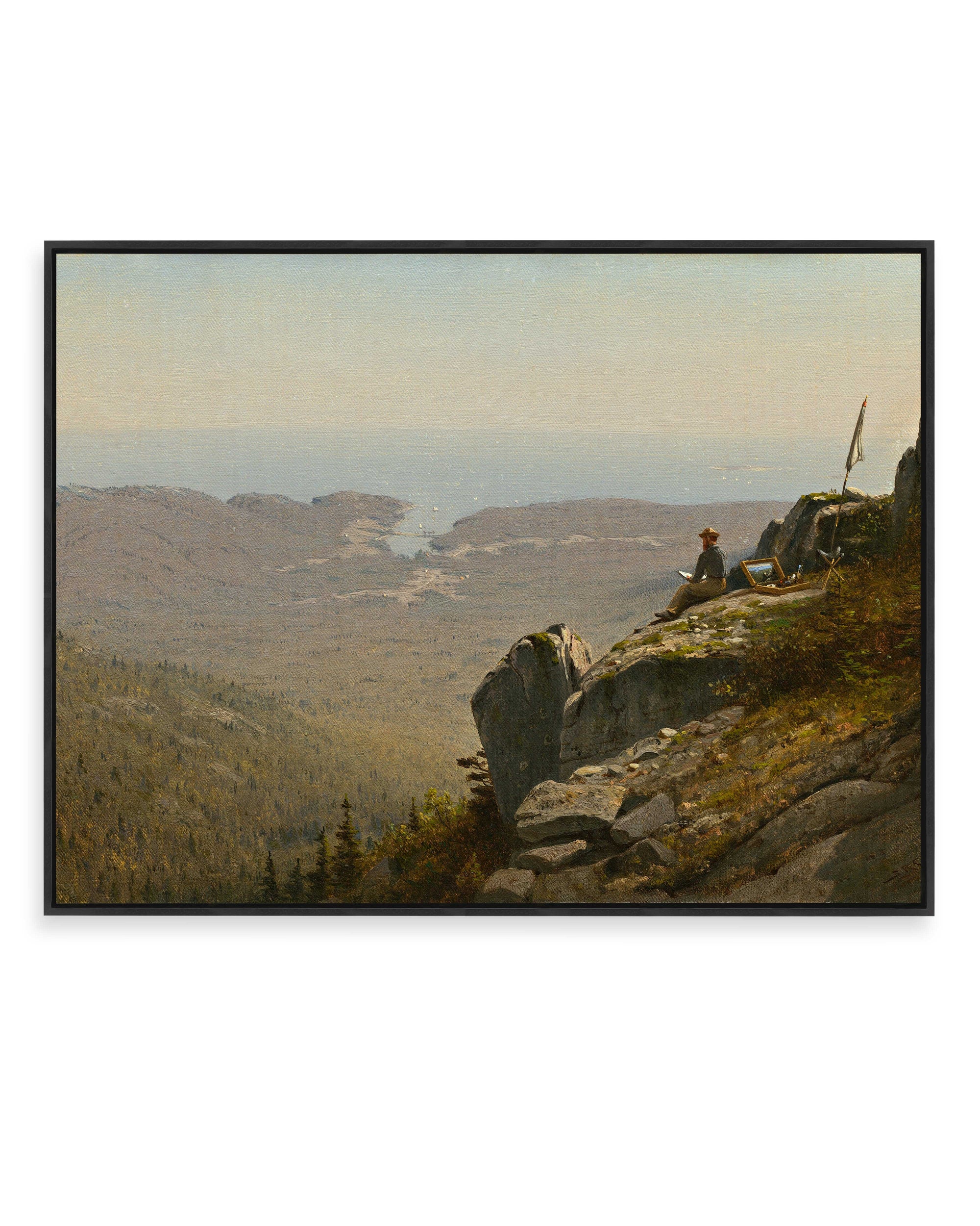 The Artist Sketching at Mount Desert, Maine (1864)